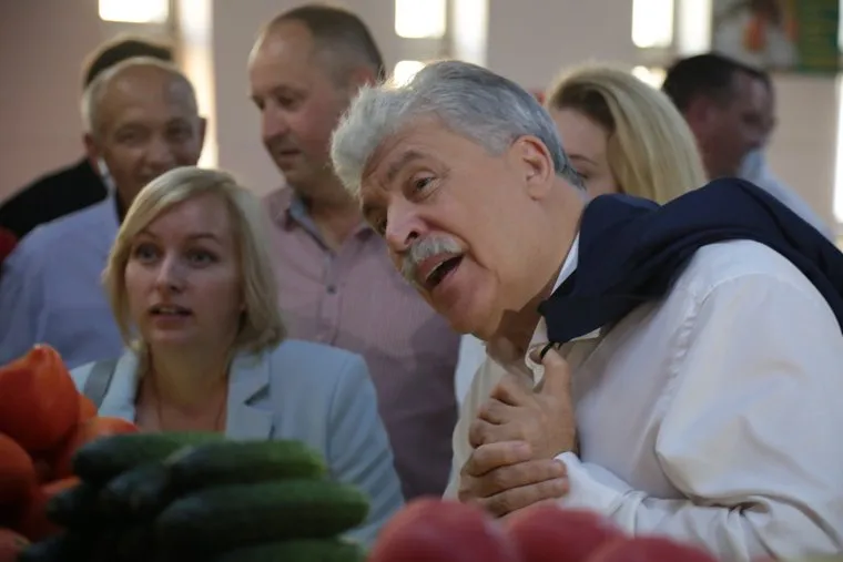 Визит директора ЗАО «Совхоз имени Ленина», экс-кандидата в президенты РФ от КПРФ Павла Грудинина и секретаря ЦК КПРФ Марии Дробот. Пермь