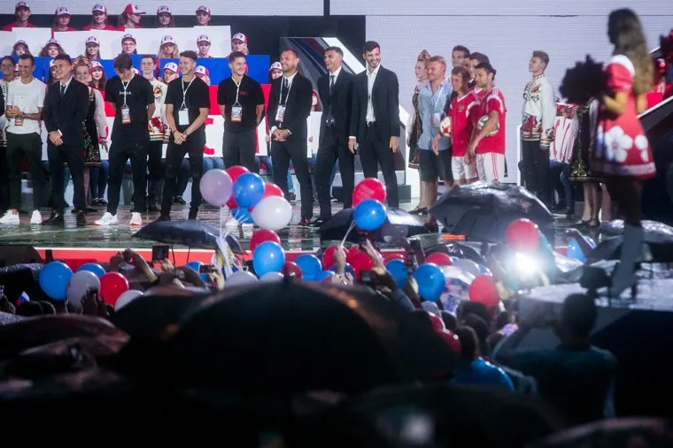 Концерт на Манежной площади Россия в моем сердце", посвященный спортивным победам России в 2018 году.