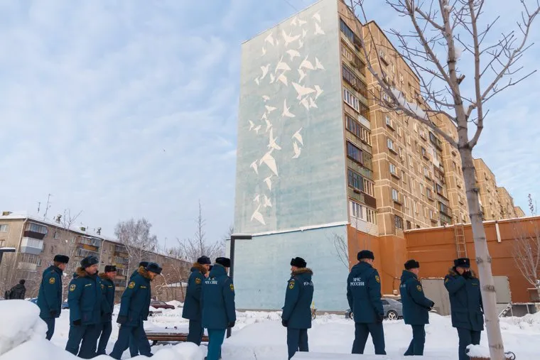 Панихида по погибшим 31 декабря 2018 года. Магнитогорск