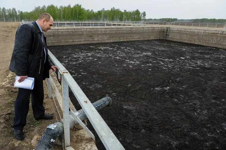 Навозохранилище красногорского свинокомплекса "Ариант". Челябинск