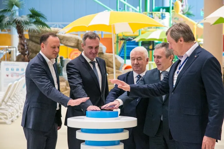 Открытие аквапарка 