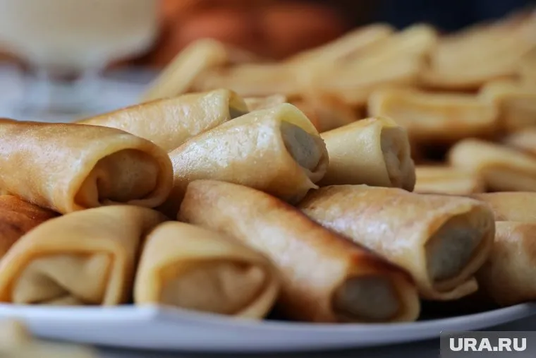 Блины по-кургански делают с грибами
