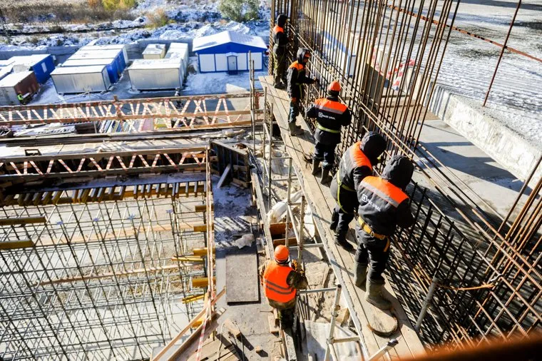 Строительство РМК-Арены. Челябинск