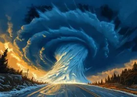 Ураган в Сибири срывает крыши со зданий и валит деревья: жители спасаются от непогоды