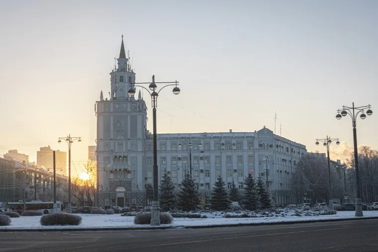 Виды Перми, зима 2020 г. Пермь.
