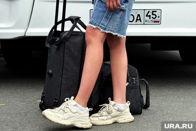 Отправка детей в летний лагерь. Курган