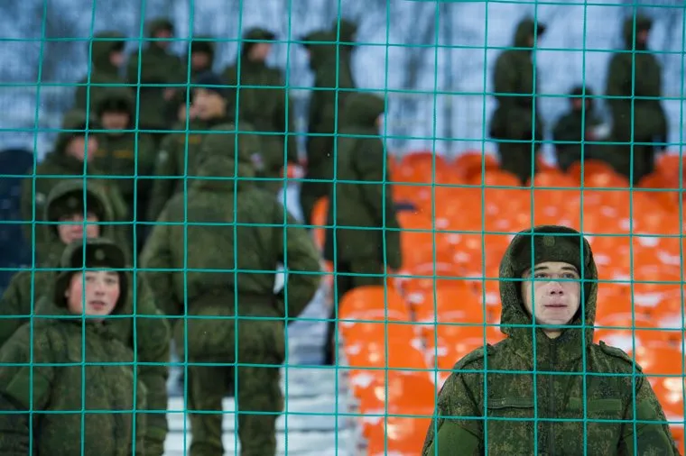 Чемпионат России 2015/2016. ФК "Урал" - ФК "Ростов". Екатеринбург, солдаты, военные, армия россии