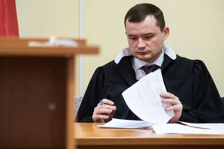 Судебное заседание по делу Владимира Васильева в Ленинском районном суде. Екатеринбург