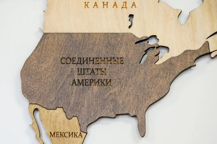 Карта мира. Челябинск