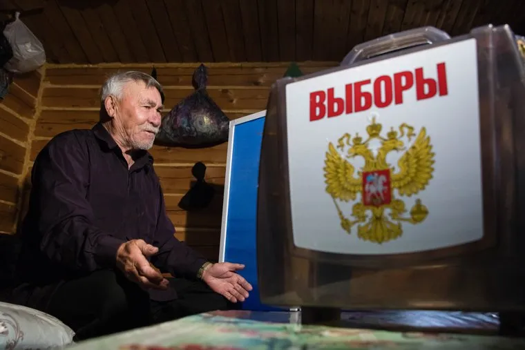 Досрочное голосование на хантыйских стойбищах. Сургутский район