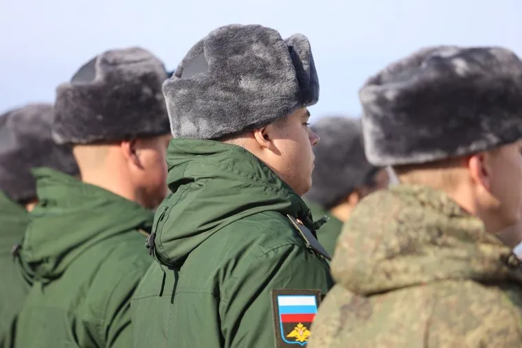 Отправка призывников. Курган 