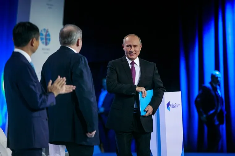 Выступление Владимира Путина на дискуссионном клубе "Валдай". Красная Поляна