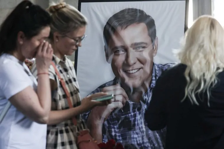 Прощание с Юрием Шатуновым, траурный зал. Москва