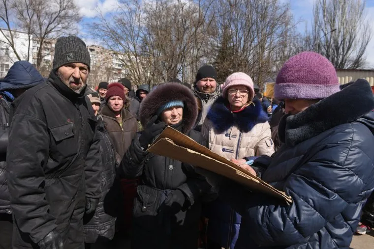 Обстановка в освобожденных районах в г. Мариуполь. Украина