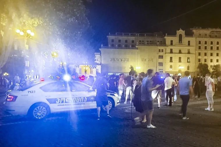 Протесты в Грузии. Тбилиси