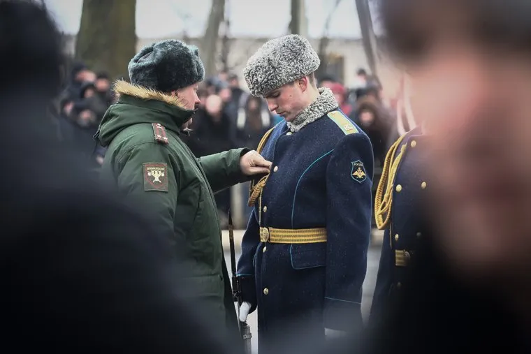 Памятные мероприятия в Пскове ко дню 20-ти летия подвига 6 роты 104 гвардейского парашютно-десантного полка. Псков