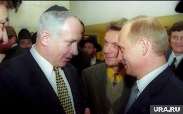 Нетаньяху и Путин в Еврейском общинном центре, 2000 год