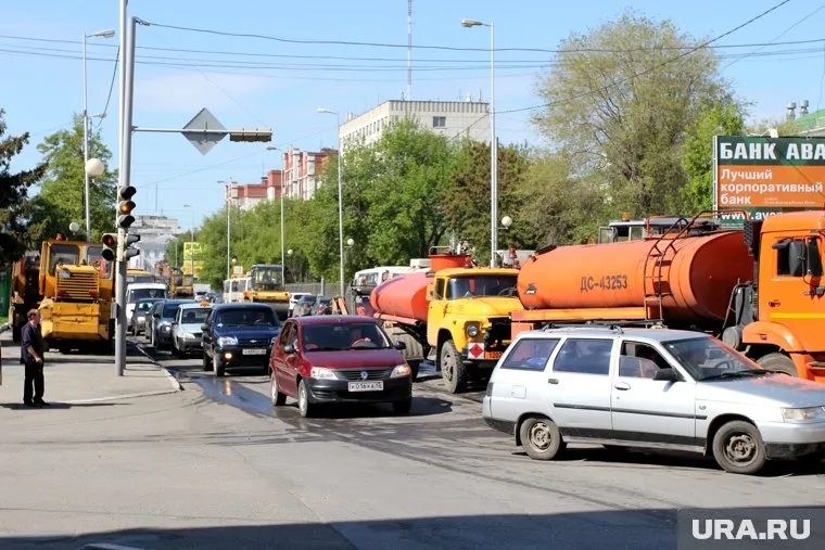 Масштабные пробки в Кургане — явление нечастое